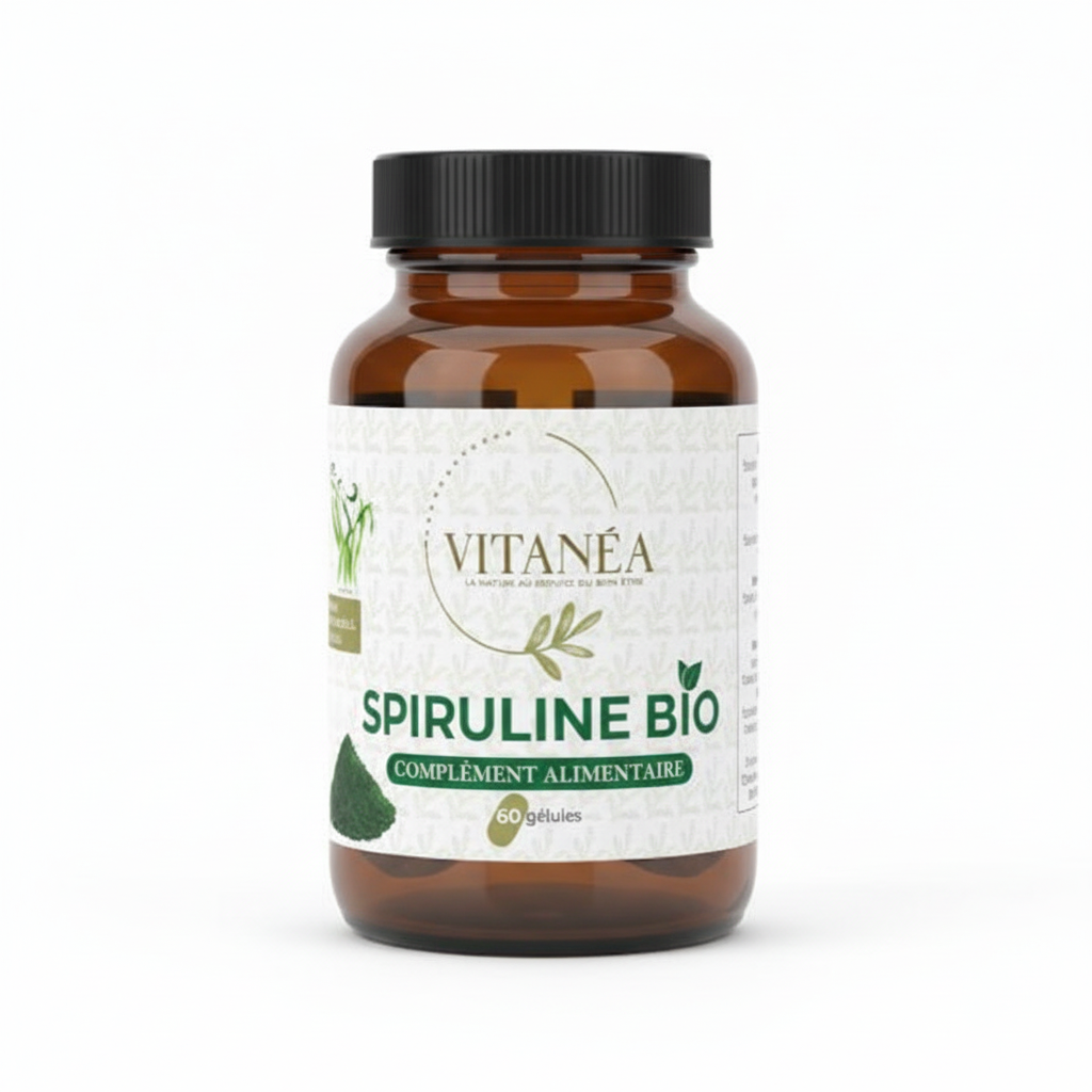 SPIRULINE BIO 60 Gélules | Complément Alimentaire Naturel | Vitanéa